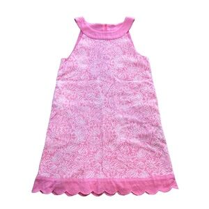 Vineyard Vines By Shep Ian Pink Pineapple Print Scalloped Hem Girls Size 10